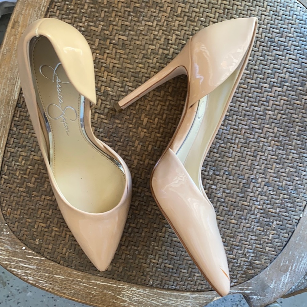 Jessica Simpson nude stiletto pumps size 7